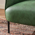 Kadar Leather Barrel Chair-Green Modern Leather Chair | Accent Chairs | Kinwell Furniture | Barrel Chairs